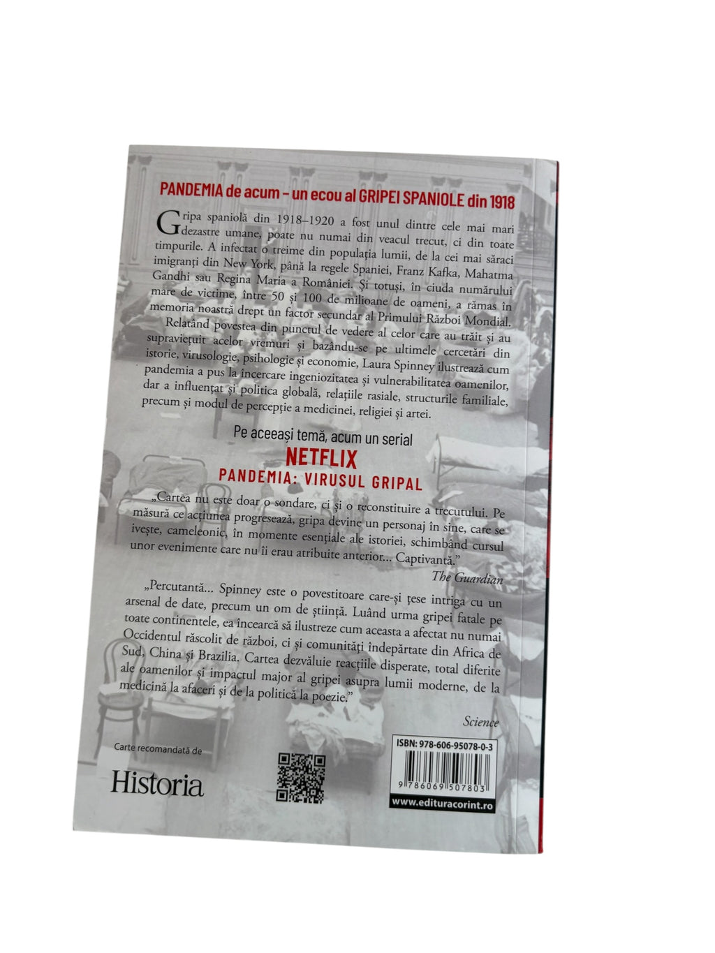 Gripa spaniola din 1918 Pandemia care a schimbat lumea - Laura Spinney