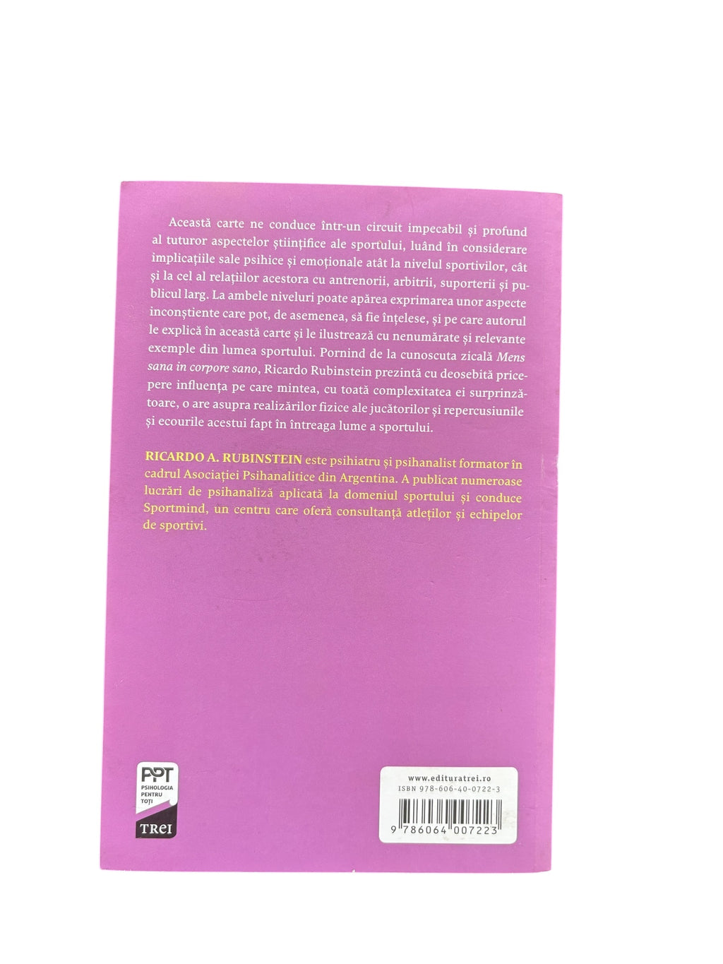 Sportivi pe divan, o abordare psihodinamica - Ricardo A. Rubinstein