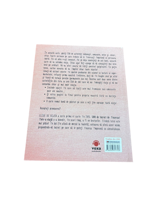 250 de lucruri de încercat într-o viață - pentru cupluri