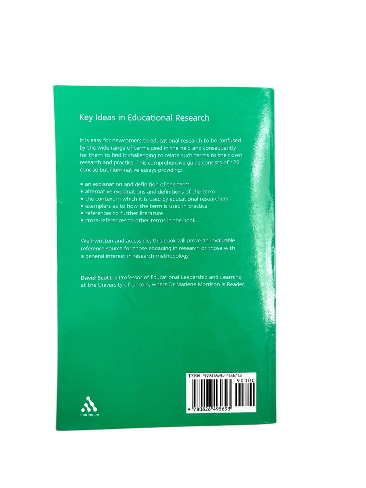 Key ideas in educational research